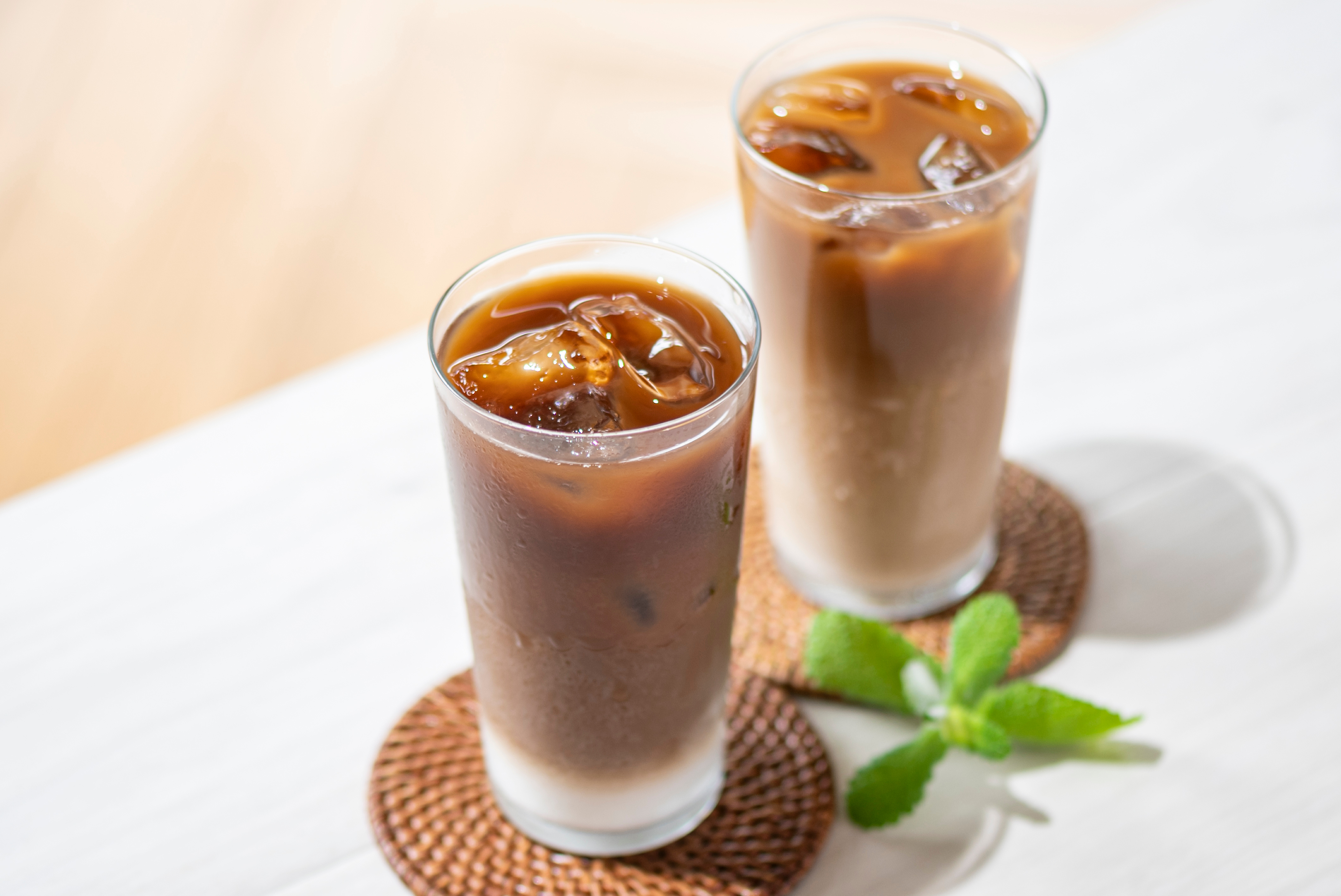 アイスコーヒーとアイスカフェオレ