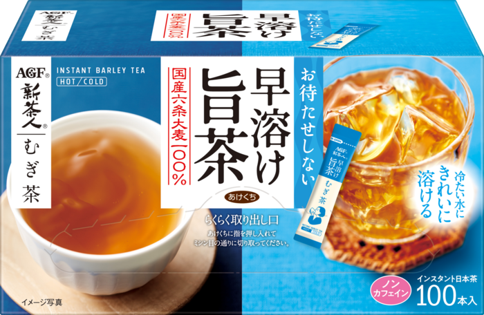 「新茶人®」　早溶け旨茶　むぎ茶スティック１００本
