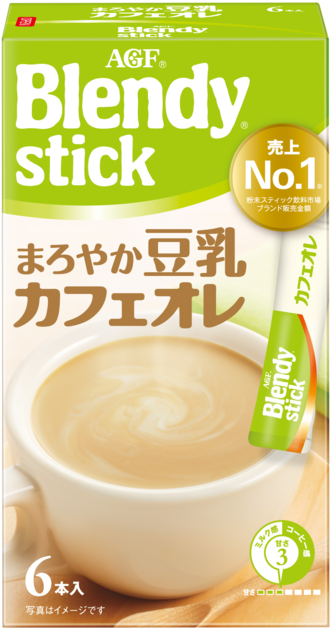 ブレンディ®」 スティック まろやか豆乳カフェオレ6本 | 味の素AGF