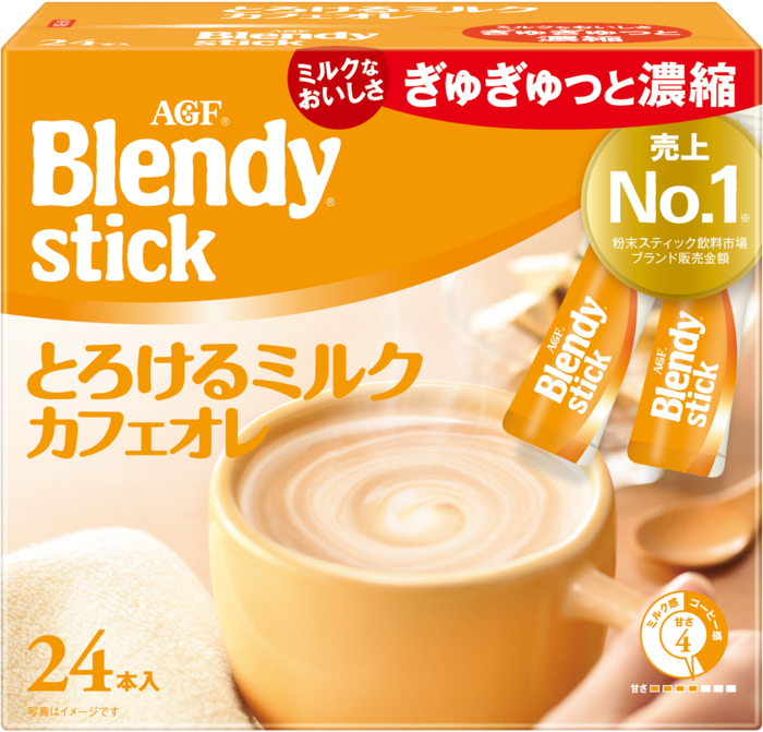 「ブレンディ®」　スティック　とろけるミルクカフェオレ２４本