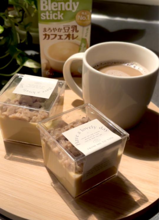 2層のなめらか豆乳プリン