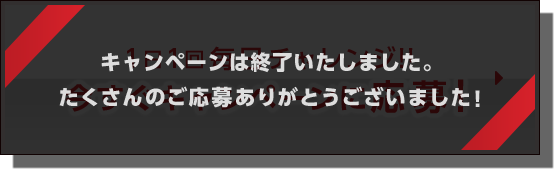 キャンペーンは終了いたしました。たくさんのご応募ありがとうございました！