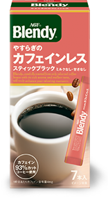 「ブレンディ®」 スティックブラック やすらぎのカフェインレス 7本