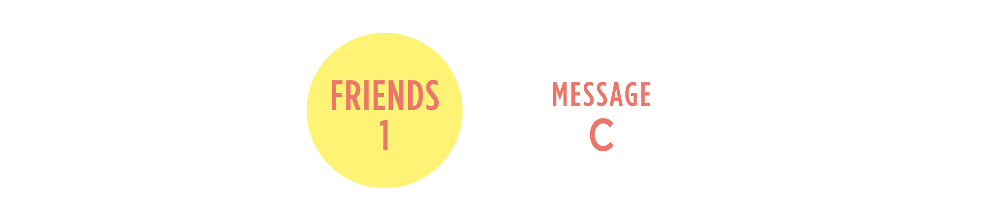 FRIENDS 1 × MESSAGE C
