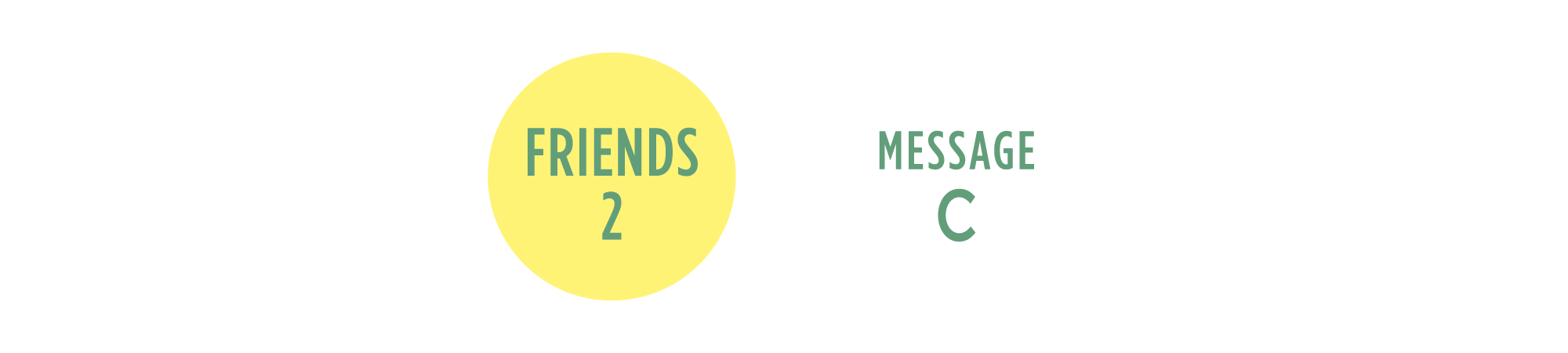 FRIENDS 2 × MESSAGE C