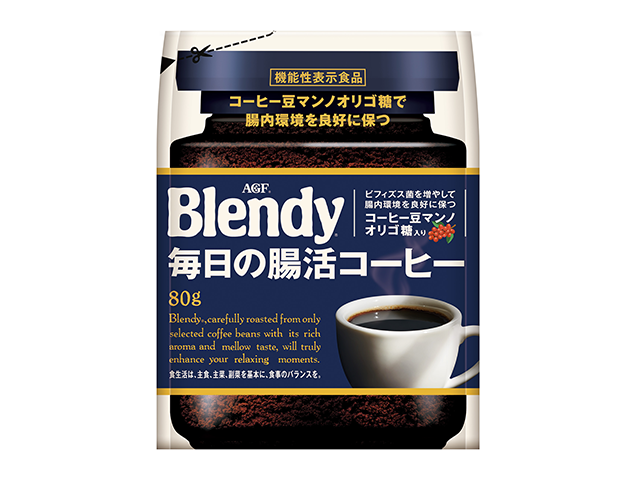 Blendy ブレンディ 毎日の腸活コーヒー　インスタントコーヒー　ビフィズス菌 ブレンディ®」毎日の腸活コーヒー》から ぴったり1袋で“腸活
