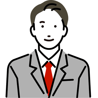 スーツを着用した男性のイラスト