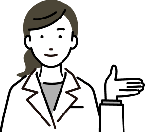 白衣を着用した女性のイラスト