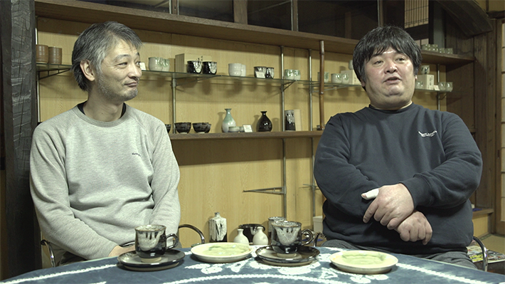 砂庭 大門さんのインタビュー風景