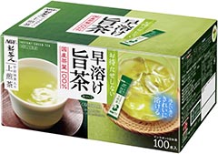 写真：「新茶人®」　早溶け旨茶　宇治抹茶入り上煎茶スティック１００本
